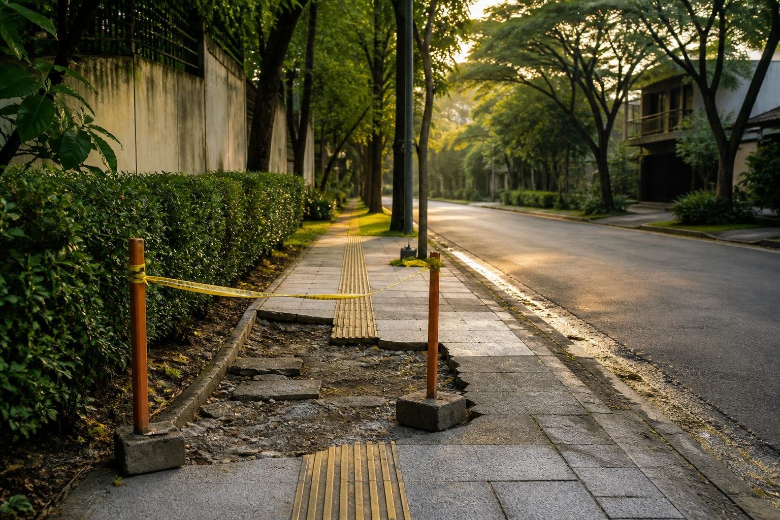 Comunidad solicita verificar cerramiento de obra junto a zona escolar