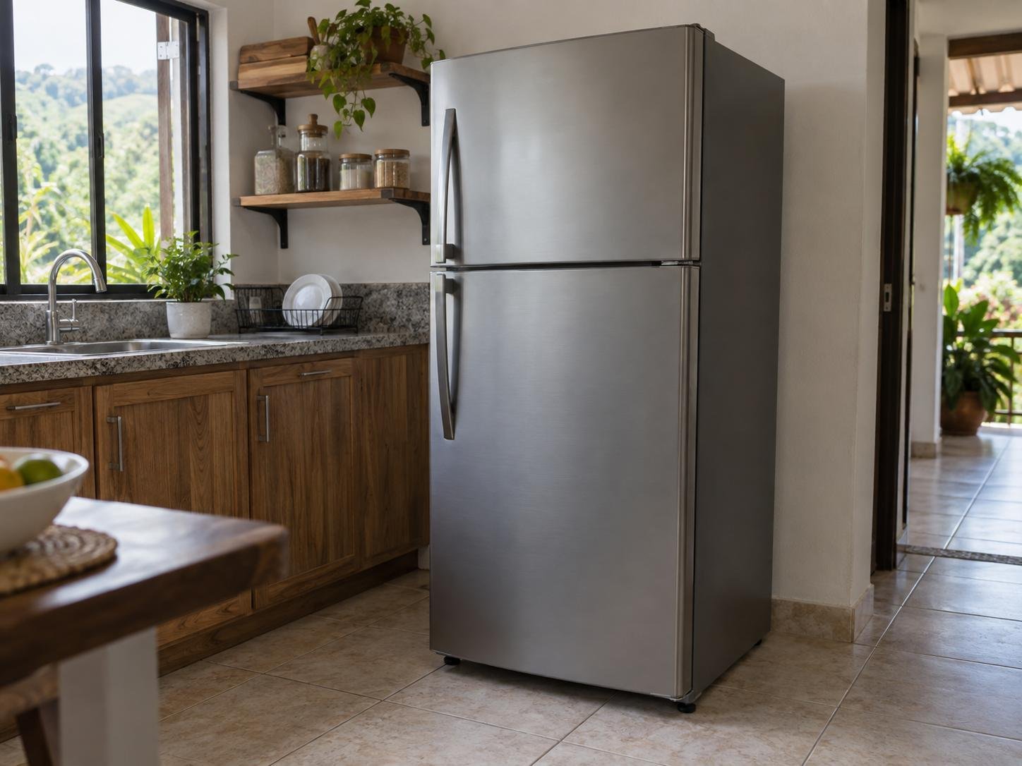 Nevera de 300 litros con congelador superior