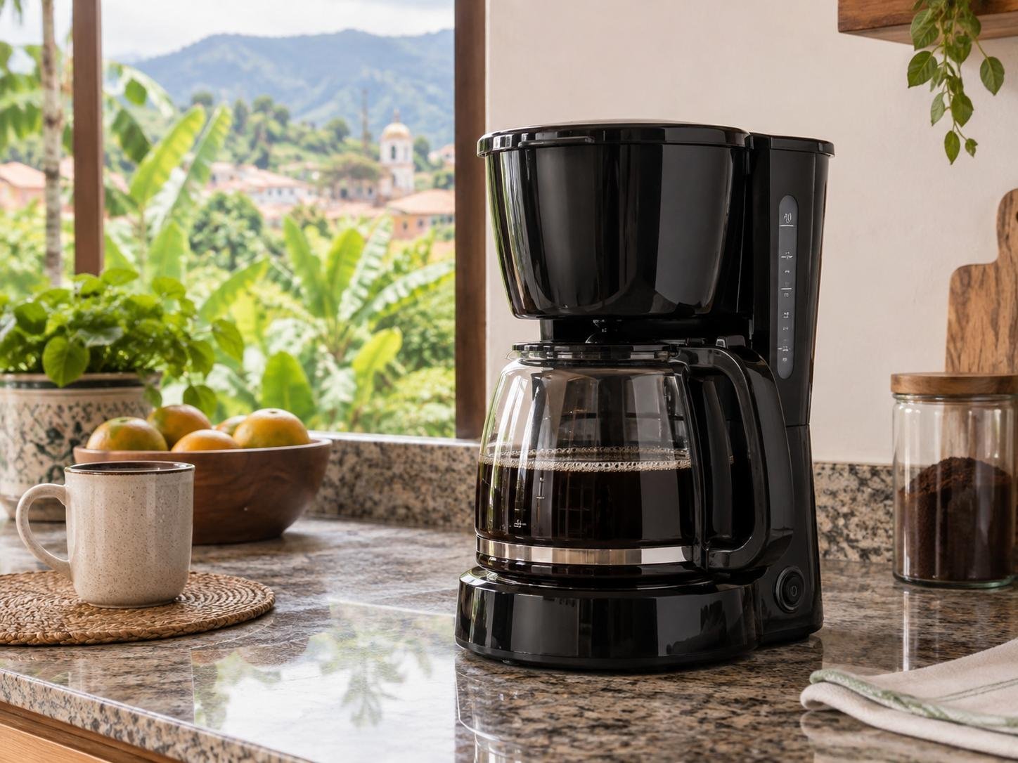 Cafetera de goteo para doce tazas